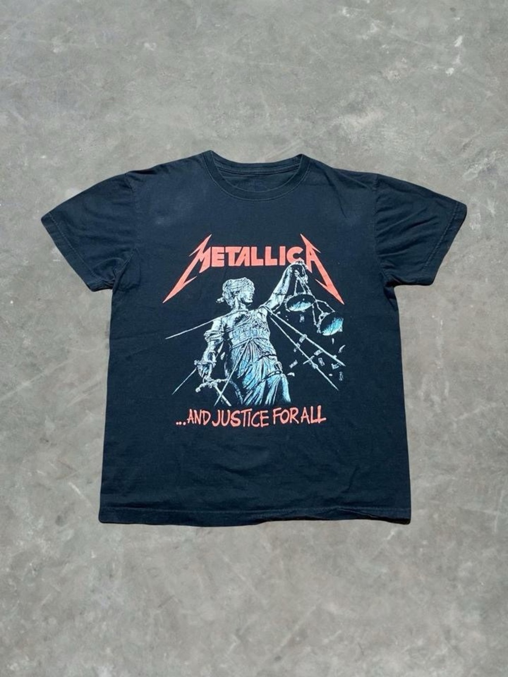 ☀️ Metallica And Justice For All Band Tee Mens Size M Black
